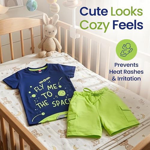Image of LuvLap Baby Boys Full Sleeve Sweatshirt & Pyjama