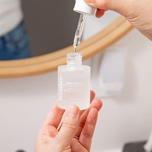 Miniatura 3 de Kinder Beauty Dew-Gooder Suero hialurónico | Suero facial antienvejecimiento profundamente hidratante con ácido hialurónico puro, niacinamida y