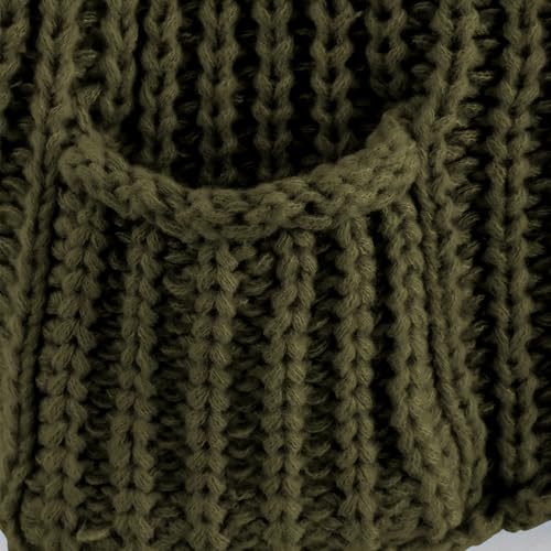 Image of Hixiaohe Womens Crochet Chunky Knit Top Sleeveless Button Down Crop Tops Trendy Cardigan Sweater Vest for Women with Pockets