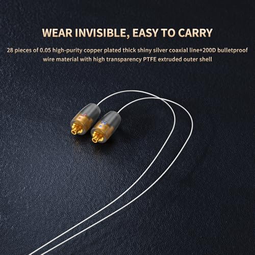 Cable audífono okcsc IPX T2 a 4.4mm, 3.94 ft miniatura 4