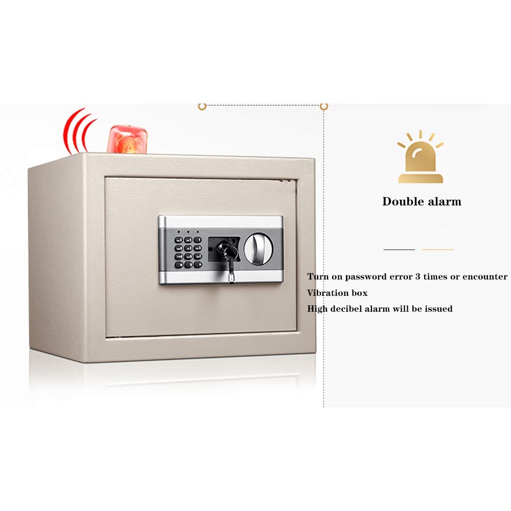 Piccole casseforti per Cassette di Sicurezza domestiche Casseforti e Cassette di Sicurezza per casa, Ufficio, Hotel, Gioielli, Pistola, deposito di Contanti con Serratura Elettronica