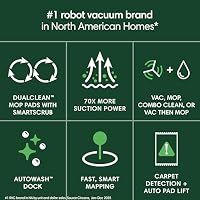 iRobot Roomba Plus 405 (G181) 2in1 Vacuum & Mop Robot with AutoWash Dock - Dual Spinning, Smart & Fast Mapping, Ideal for Pet Hair, Self-Empties 75 Days, Intense Suction, Pad Washing & Drying — image 2