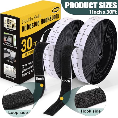 Navona 30Ft x 1 Inch Hook and Loop…