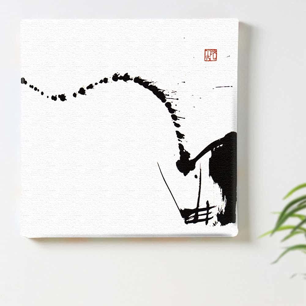 Amazon.co.jp: 書道 和 アートパネル 57cm × 57cm Lサイズ 日本製