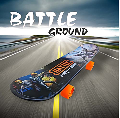 Image of Jaspo Battleground Intact 26 inchx 6.25 inch Inches Fiber Beginner Skateboard for Jaspo Turbo 26 inchx 6.25 inch Inches Fiber Beginner Skateboard for 8 yrs & Above (Battleground Intact)
