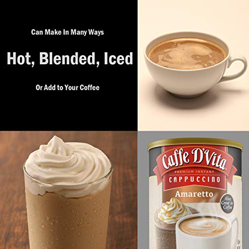 Caffe D'vita Amaretto Cappuccino 1 Lb. Can (16 Oz.) #TOP1