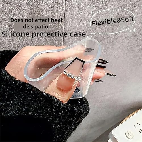 Protector de cable para iPhone y iPad en silicona suave transparente 5