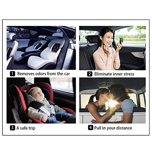 Image of Crystal Heart Air Vent Clip Charms, 2Pcs Car Air Fresheners, Rhinestone Oil Diffuser Conditioning Outlet Clip, Bling Interior Decoration Accessories for Girls Women Style A