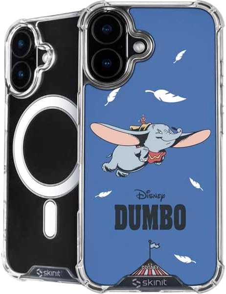 Skinit Phone Case Compatible with MagSafe iPhone 16 - Officially Licensed Disney Dumbo Vintage Pattern Design