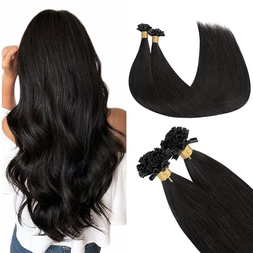 GOO GOO U Tip Hair Extensions, Hot Fusion Pre-Bonded Keratin 18inch 50g 50S