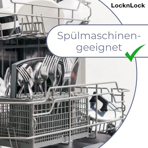 LocknLock Classic Frischhaltedose | 700 ml | Ø 11,4 x 11,7 cm | 100% luft- und wasserdichte Vorratsdose | Spülmaschinen-, und Mikrowellengeeignet | BPA-Frei | 4-fach Sicherheits-Verschluss 3