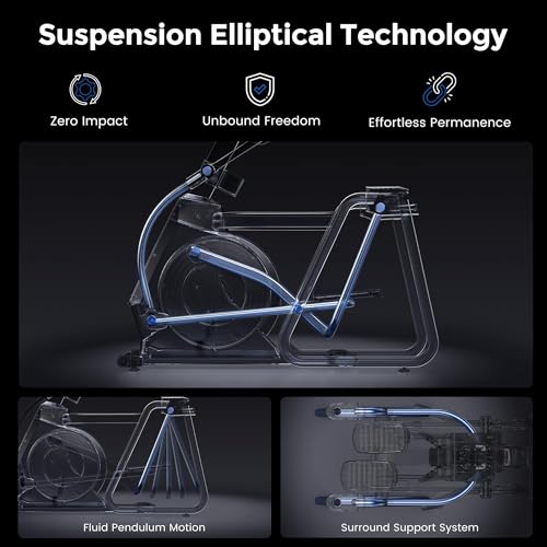 Image of ZIWWVY Elliptical Exercise Machines, Elliptical Machines for Home Use, Elliptical Training Machines