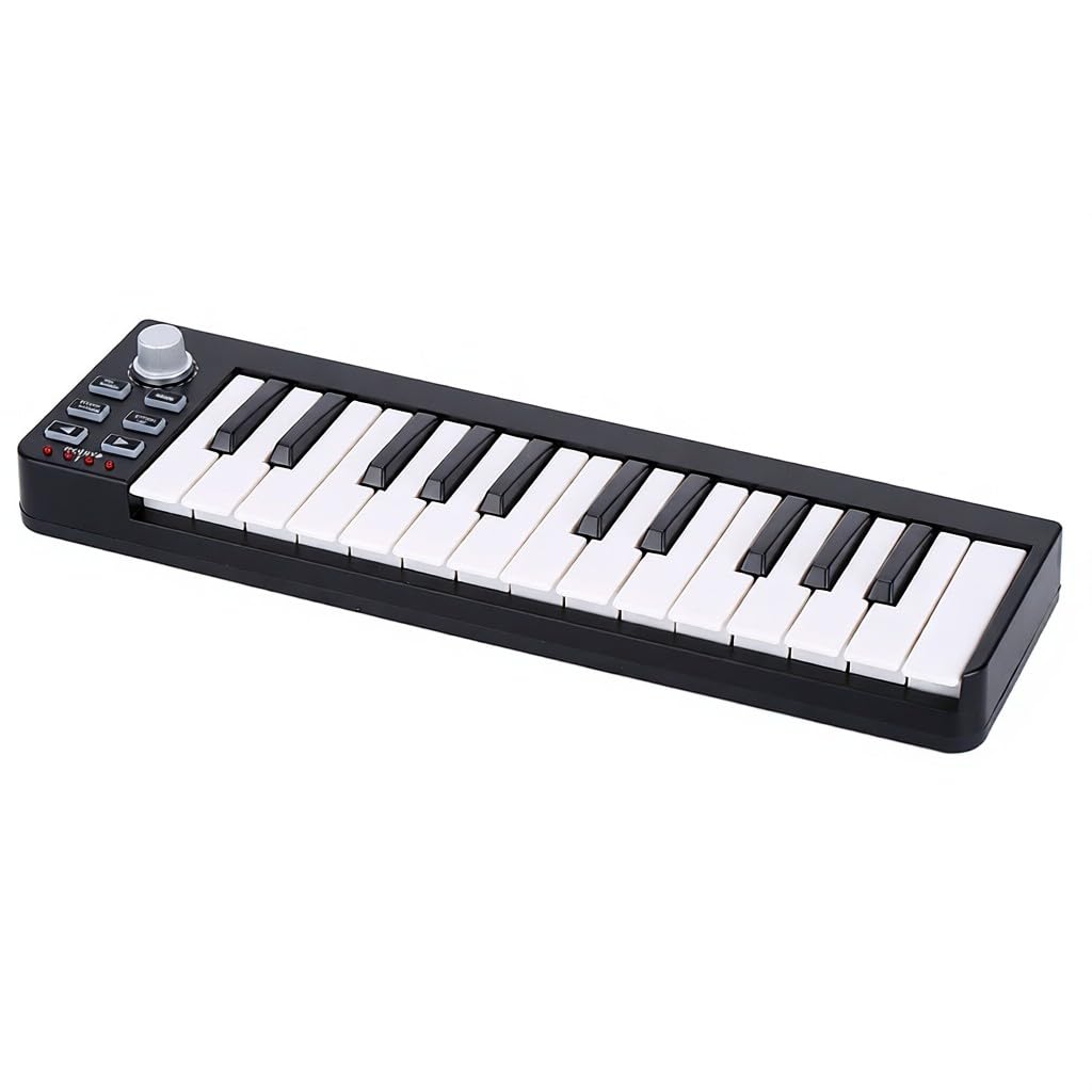 Teclado controlador MIDI USB portátil Easykey 25 compatible con y OSX admite conexión en caliente uso sin