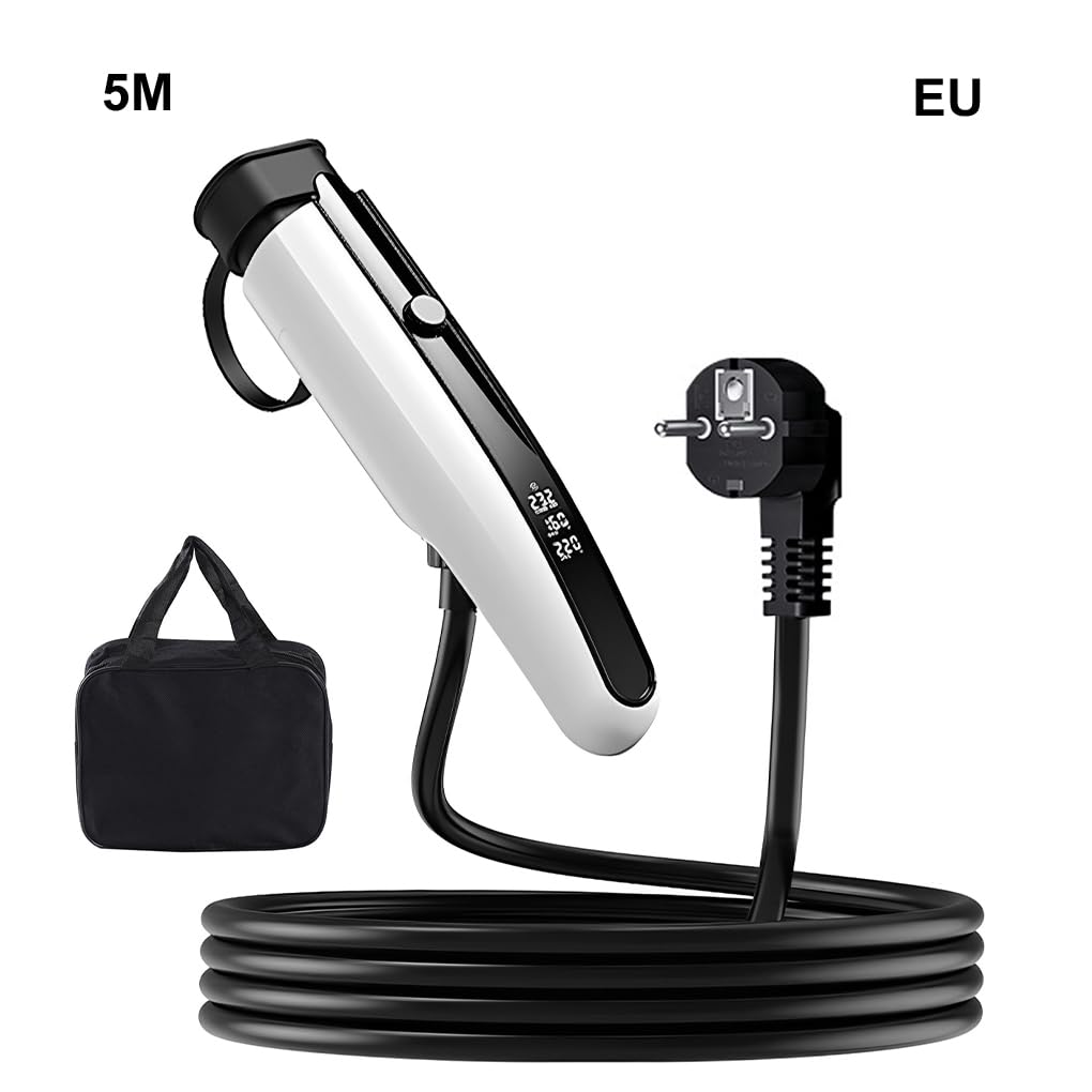 16A 3,5KW 5M jednofazowa ładowarka EV typu 2 ładowarka do pojazdu elektrycznego kabel ładujący z wyświetlaczem LCD EV z torbą