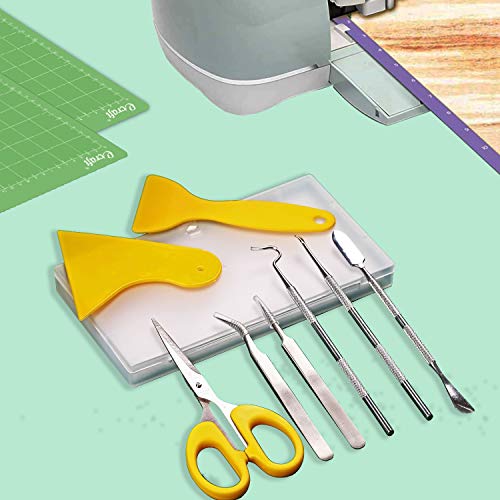 Ecraft 9908 TOOL SET Vinyl Weeding Tool Set: Vinyl Weeding Craft Basic Kit 8 Pieces Including Tweezers & Spatula & Weeders & Scraper & Scissor thumb #1