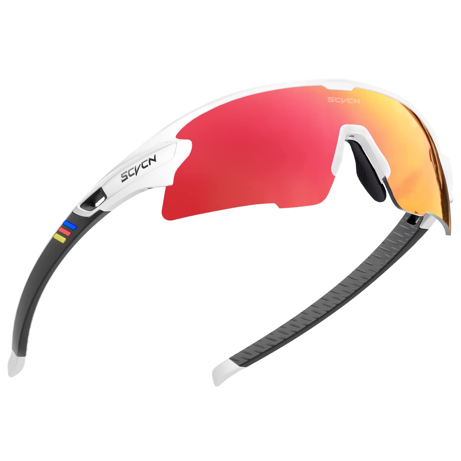 SCVCN Gafas de sol polarizadas Deportivas Ciclismo con 3 lentes intercambiables Hombres Mujeres