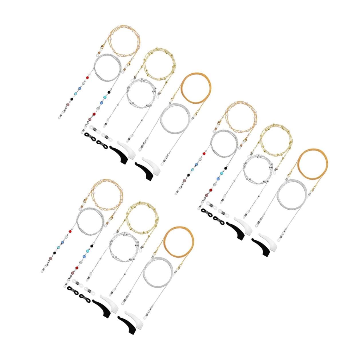 VALICLUD Cadena De Máscara De Cadena Para Gafas Cordones Para Anteojos Anti-perdida Gafas De Sol Negras Gafas De Sol De Moda Cadenas De Anteojos Cuerdas Para Gafas Creativas Cobre