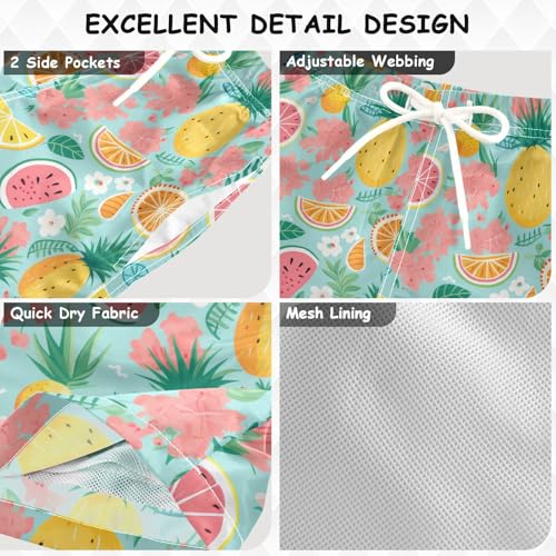 senya Cartoon Cute Fruit Boys Swim Trunks Toddler Shorts Swimwear Boardshorts3