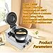 SHAHRYAR Cream Burger Maker 1300w,Even Heating,Easy to Clean,Adjustable Temperature 50-300 Degrees-Timer 0-5 Minutes-for Home Kitchen Use Breakfast-for Industries
