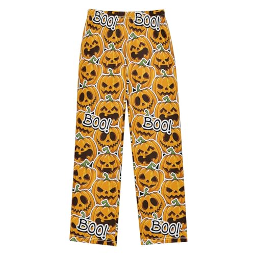 Halloween Pumpkins Boys Pants for Kids Jogger Pants with Pockets S-XL