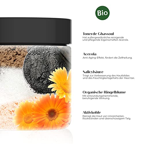 Aktivkohle-Gesichtsmaske Mixedskins Bio Purifying Black Power Mask