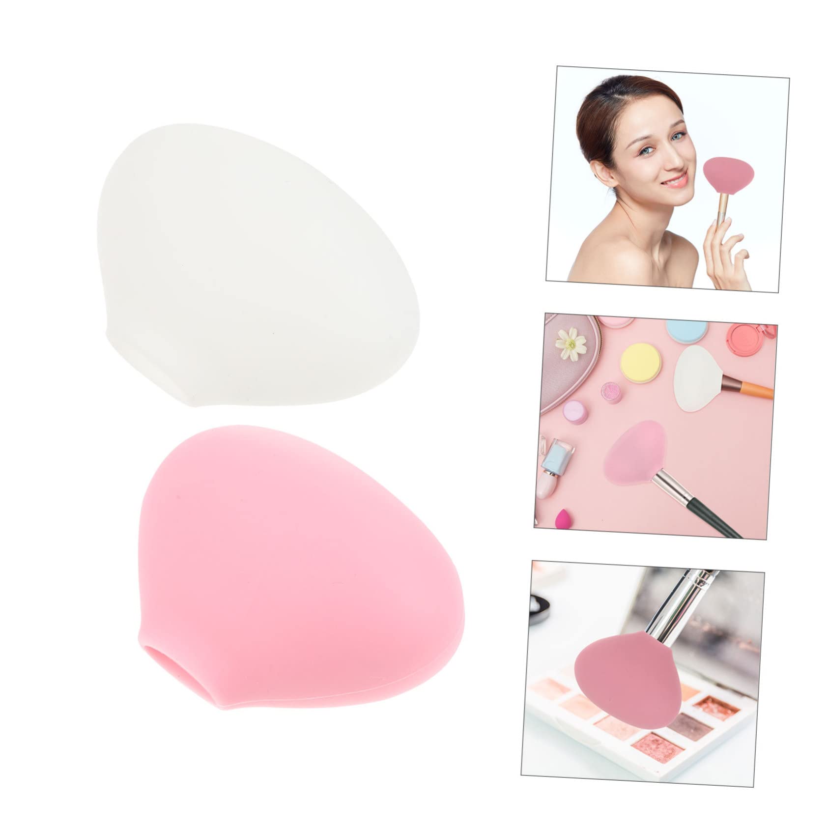 Beaupretty 6piezas Cubiertas De Silicona Para Brochas De Maquillaje De Reutilizables Para Cepillos Mantiene La Forma y Protege Durante Viajes y Almacenamiento