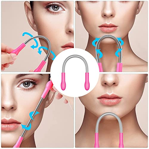 SIOPPKIK 2 Stücke Spring Gesicht Haarentferner Handbuch Epilierer Frühlings Gesichts Haar Roller Einfädeln Epilierer Werkzeuge für Gesichtshaarentfernung Versorgung - Image 7