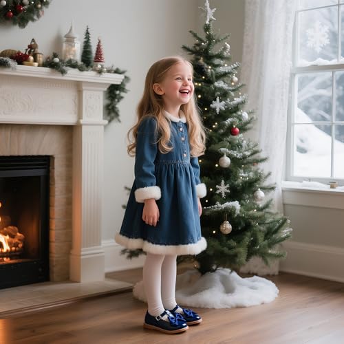 Image of Otter MOMO Toddler /Little Girls Mary Jane Slip-on School Uniform Party Dress Shoes