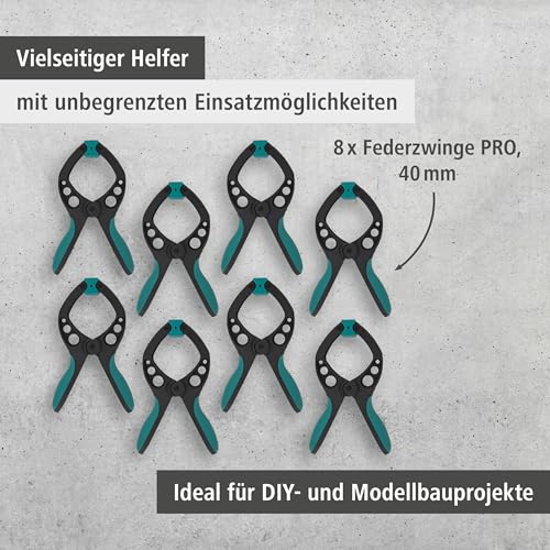Klemmzwinge Wolfcraft FZ 40 Federzwingen Set 8tlg.