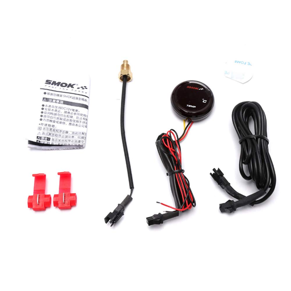 YONGYAO Universal Motorcycle LCD Digital Instruments Termometro Temperatura Temperatura dell'Acqua-Blu