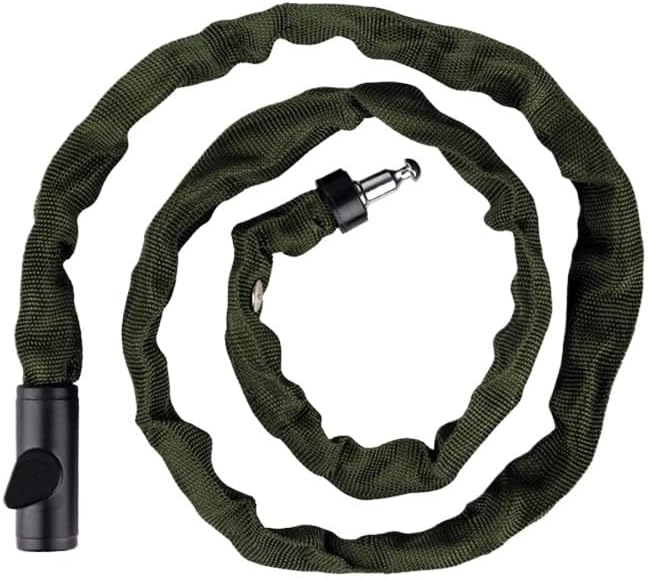 Portable Bicycle Lock Cable Tie Combination Lock Bike Helmet Password Lock Bicycle Anti-Theft Keyless Padlock Cycling (Color : Black-02) (Green 1.2m)