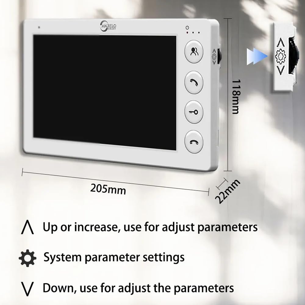 Amazon.com : Video Apartment Intercom System,6 Units 7 inch