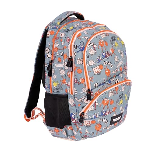 Mochila escolar MILAN para evitar el desorden con sus 4 cremalleras de 25 L