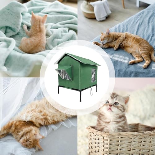 Maison d'hiver pour chat contre le froid extérieur sur balcon - 6