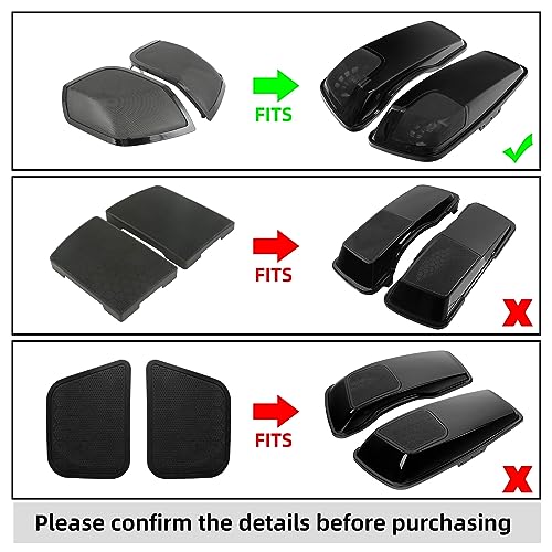 Rejillas para Altavoz de Alforjas para Harley Touring 2014+ miniatura 2