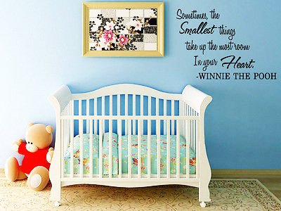 Pegatina de Pared PVC Hommay a veces Winnie the Pooh Guardería infantil Habitación de los niños decoración del hogar papel pintado mural art dodoskinz 76,2 cm x33 cm