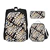 Fairy Tail Anime Rugzak 3 Stuk Set, Rugzak + Potlood Case + Lunch Bag Combinatie Geschikt voor mannen, vrouwen en…