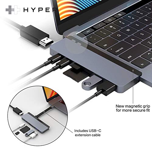 HyperDrive USB C Hub, Best Mac Type-C Dual Hub Adapter for MacBook Pro