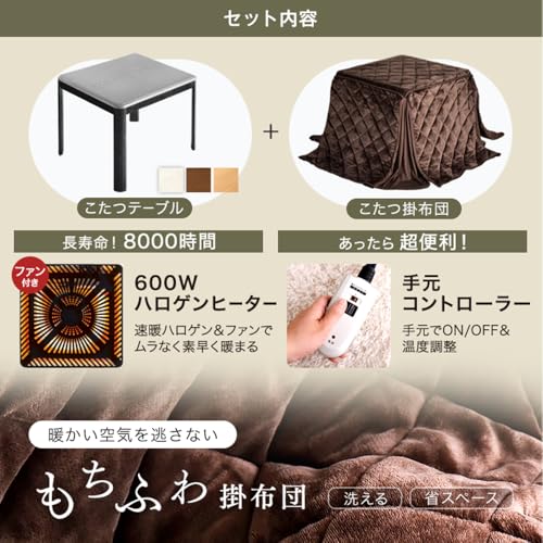 タンスのゲン こたつ2点セット 86020035(92350) の商品画像 3