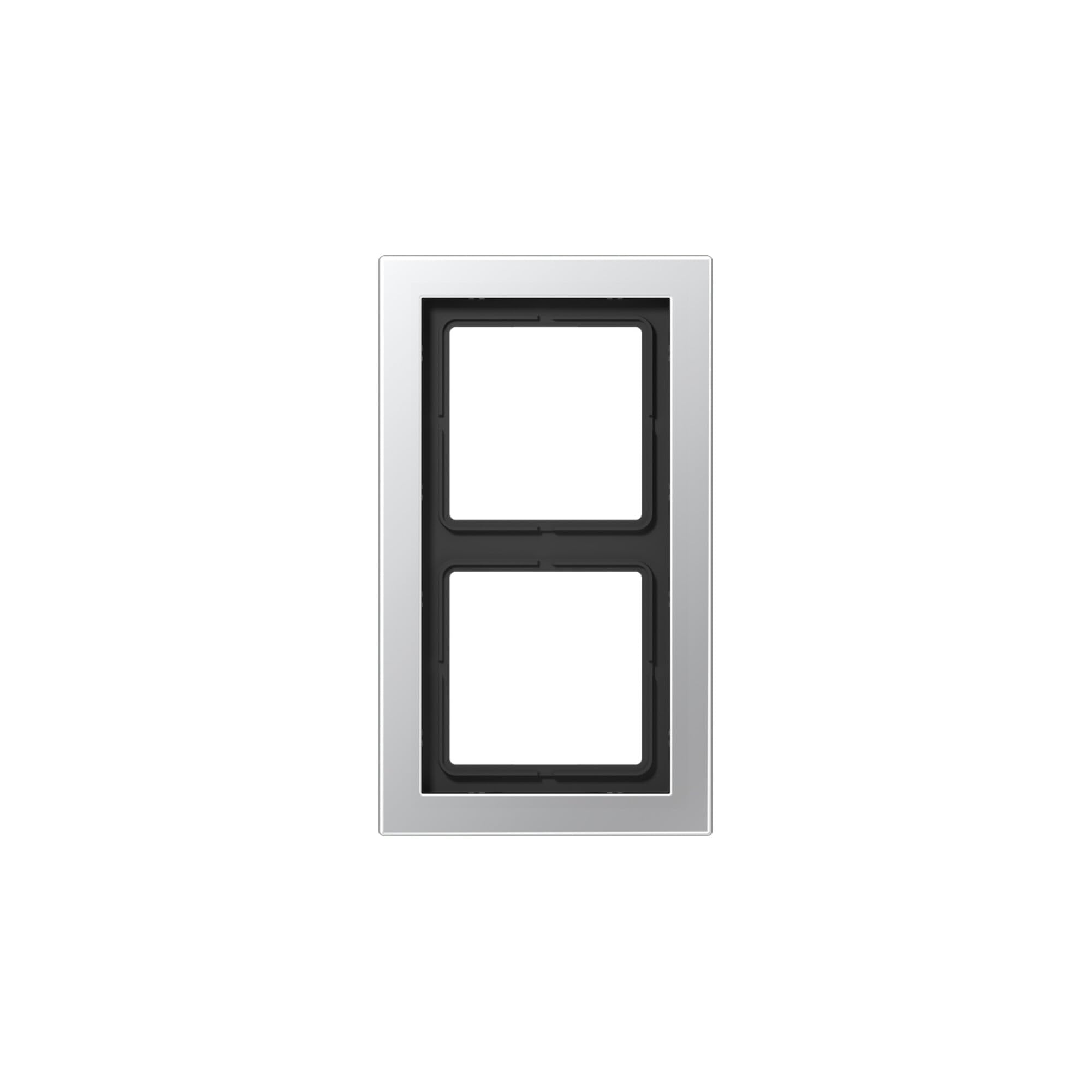 Jung Cadre Double ALD2982 plaque finition aluminium 2 postes