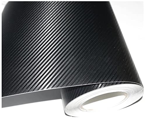 Rockrose 3D Matte Carbon Fiber Vinyl Wrap, Anti-Wrinkle, Air Release Automotive Bubble Wrap, Self Adhesive Car Vinyl Sticker Diy Decals (1Ft X 5Ft, Black) #TOP4