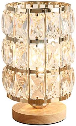 Amazon Kiven 洋式 ベッドサイドランプ テーブルライト クリスタル 海外風 手作業で作る デスクライト インテリア 間接照明 ガラス レインボー ゴールド E26 Kiven テーブルランプ 通販