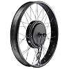 AW 26x4 Fat Tire 48V Ebike Electric Front/Rear Wheel Bicycle Kit Electric Bike Conversion Kit LCD Display 1500W Hub Motor Kit Dual Mode Controller