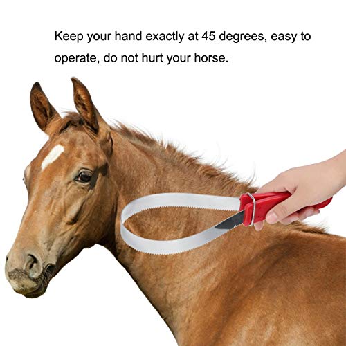 FOTABPYTI Horse Groomer Horse Shedder Scraper, Horse Groomer Scraper Shedder Scraper Tool Horse Shedder Scraper Tool, Horse Tool Horse Accessory for Horse Groomer - Image 3