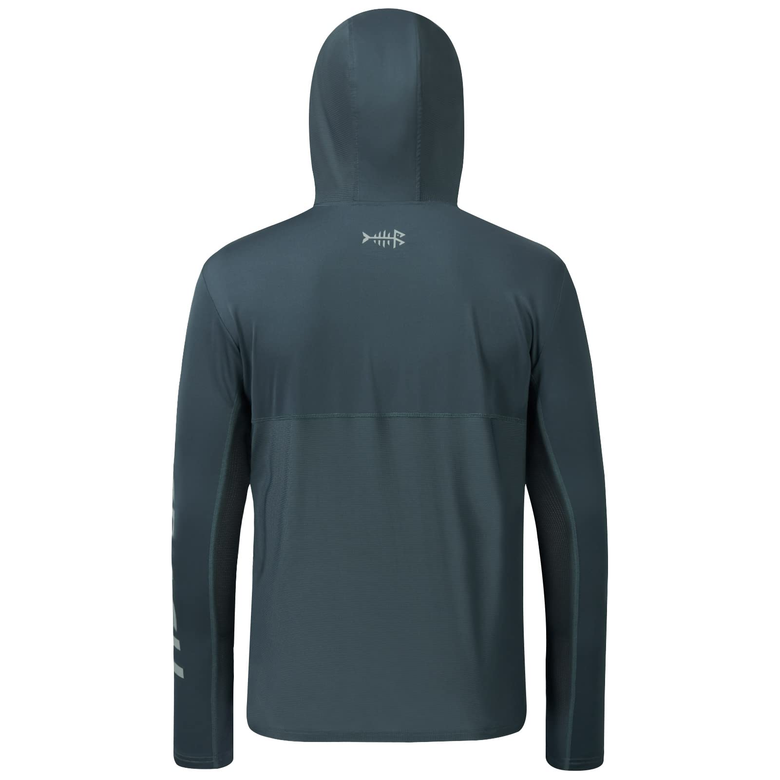 Bassdash UPF 50+ -T-Shirt da Pesca Rashguard Protezione Solare Felpa da Uomo con Cappuccio e Protezione dai Raggi UV