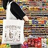 Champagne Lover Tote Bag Champagne Alcohol Drinking Gift Champagne Problems Social Club Canvas Bag Cocktail Bachelorette Gift (Champagne Tote) #3