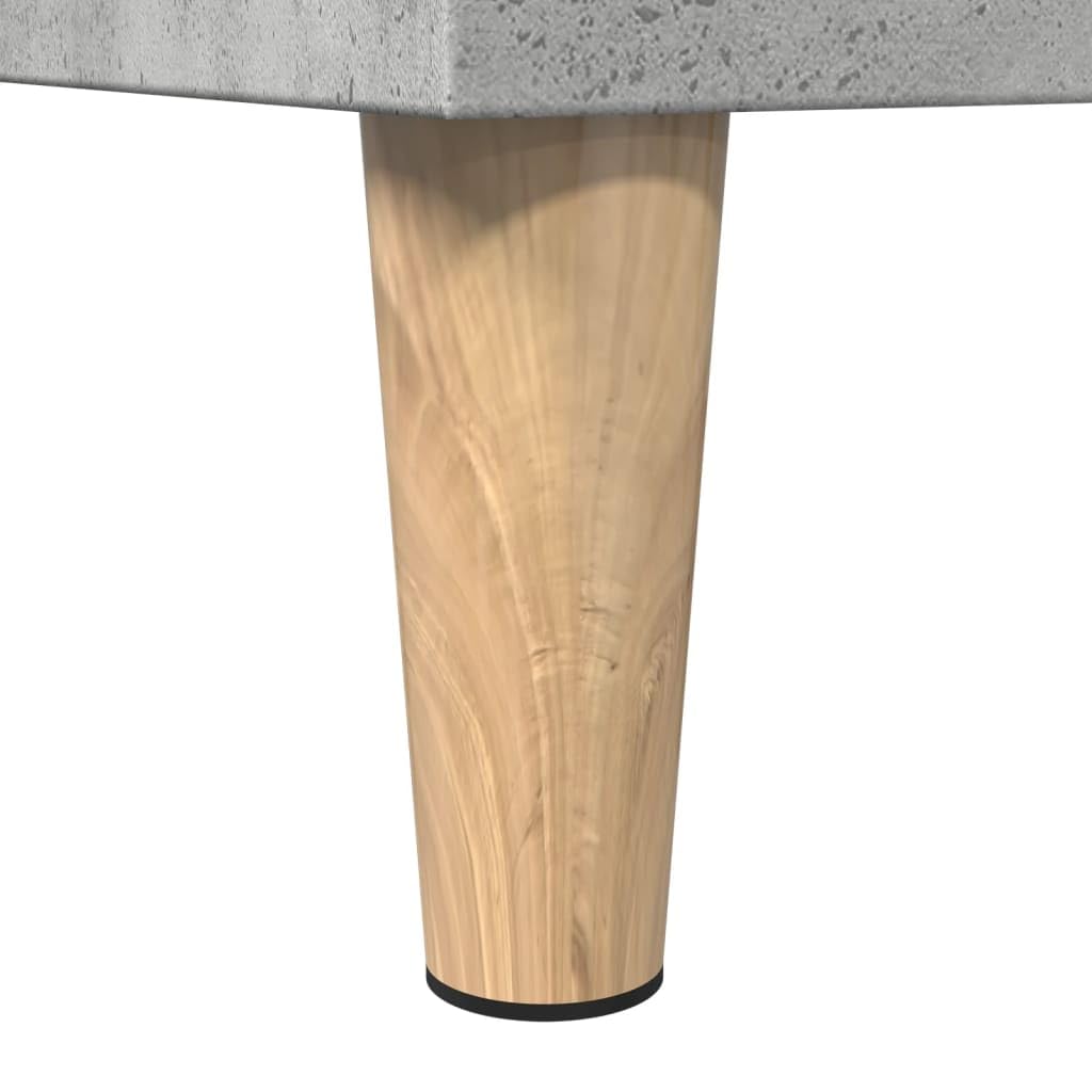 Szafka łazienkowa betonowa szara, 30 x 30 x 100 cm, materiał drewnopochodny, szafka łazienkowa z drzwiami, regał, drewniane nogi, wolnostojąca, do przechowywania
