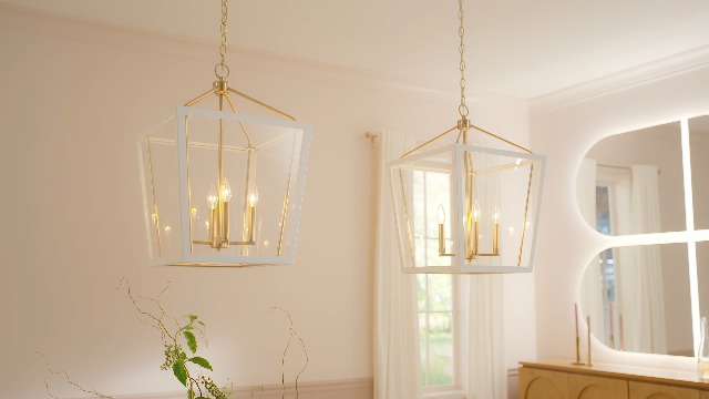 Kichler Delvin 6-Light Linear Chandelier, Updated Traditional