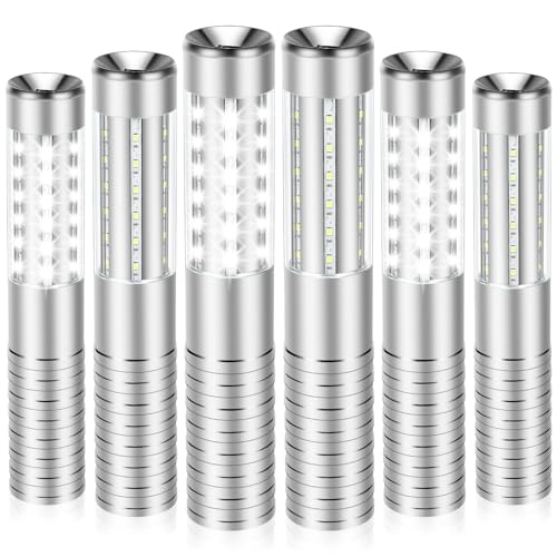 Czgor Bottle Service Light 6 Pack, Rechargeable LED Strobe Baton Light, Reusable LED Champagne Bottle Handheld Light Topper for Bar Nightclub Concert Event Outdoor