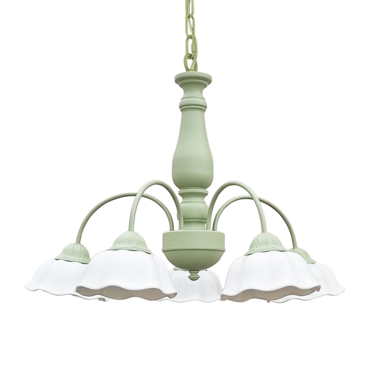 Chandelier 5- Lights Chandelier Rustic Pendant Lighting Ceiling Light Fixtures Hanging for Farmhouse Living Room Foyer Dining Room